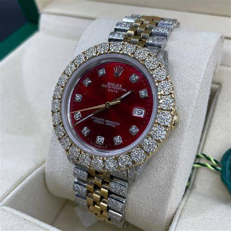 bust down rolex red face replica|bust down patek philippe.